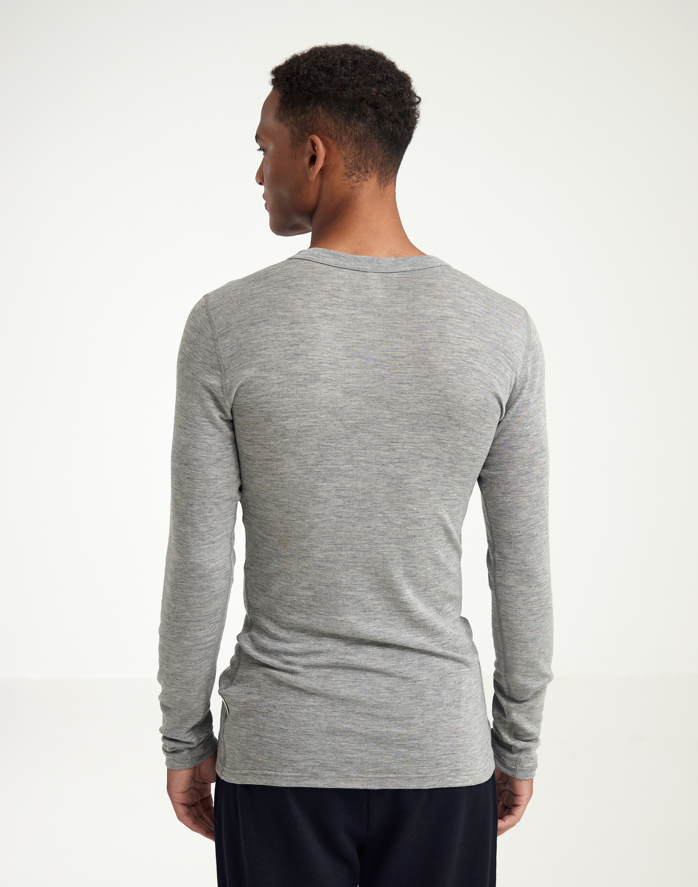 Shirt in merinowol/zijde voor heren - Gratis Verzending