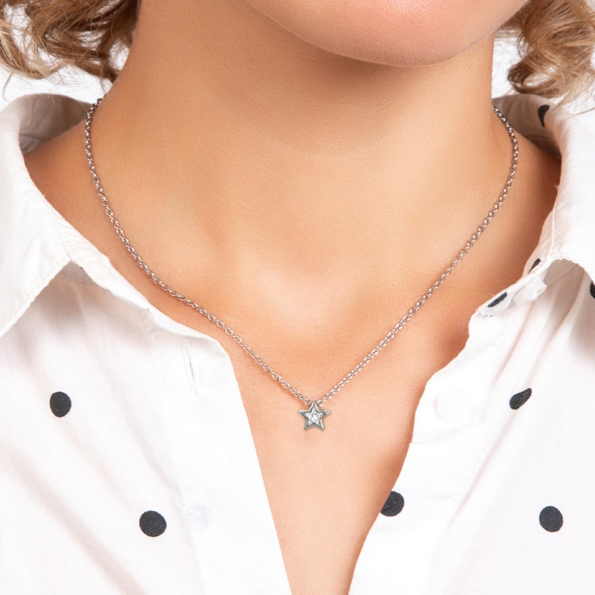 Collier étoile SC Crystal orné de Zirconium