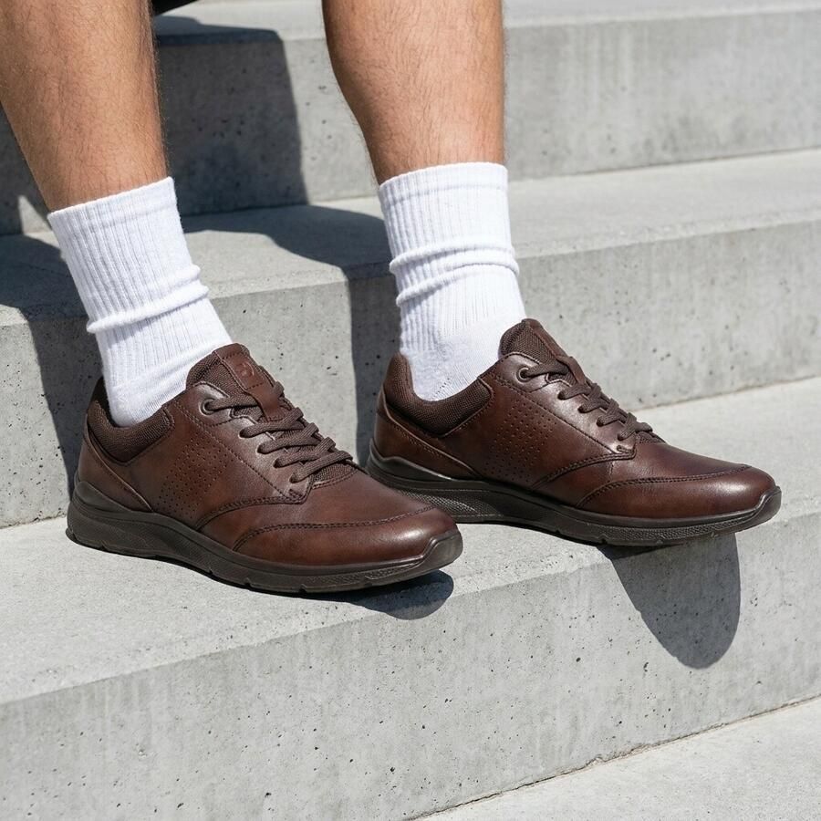 Ecco Veterschoenen Irving vrijetijdsschoen halfschoen veterschoen met gepolsterde schacht