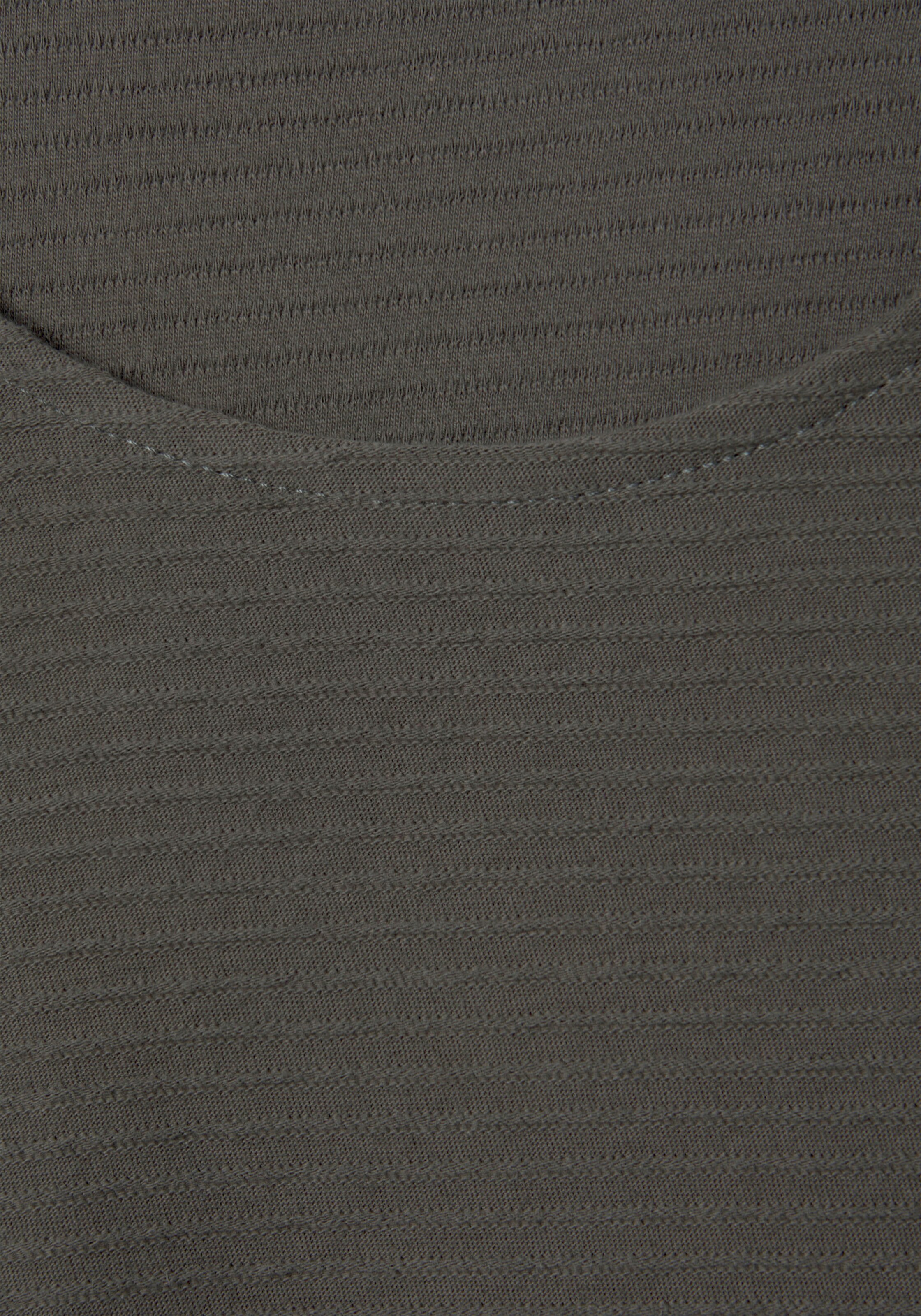 LASCANA Langarmshirt in khaki