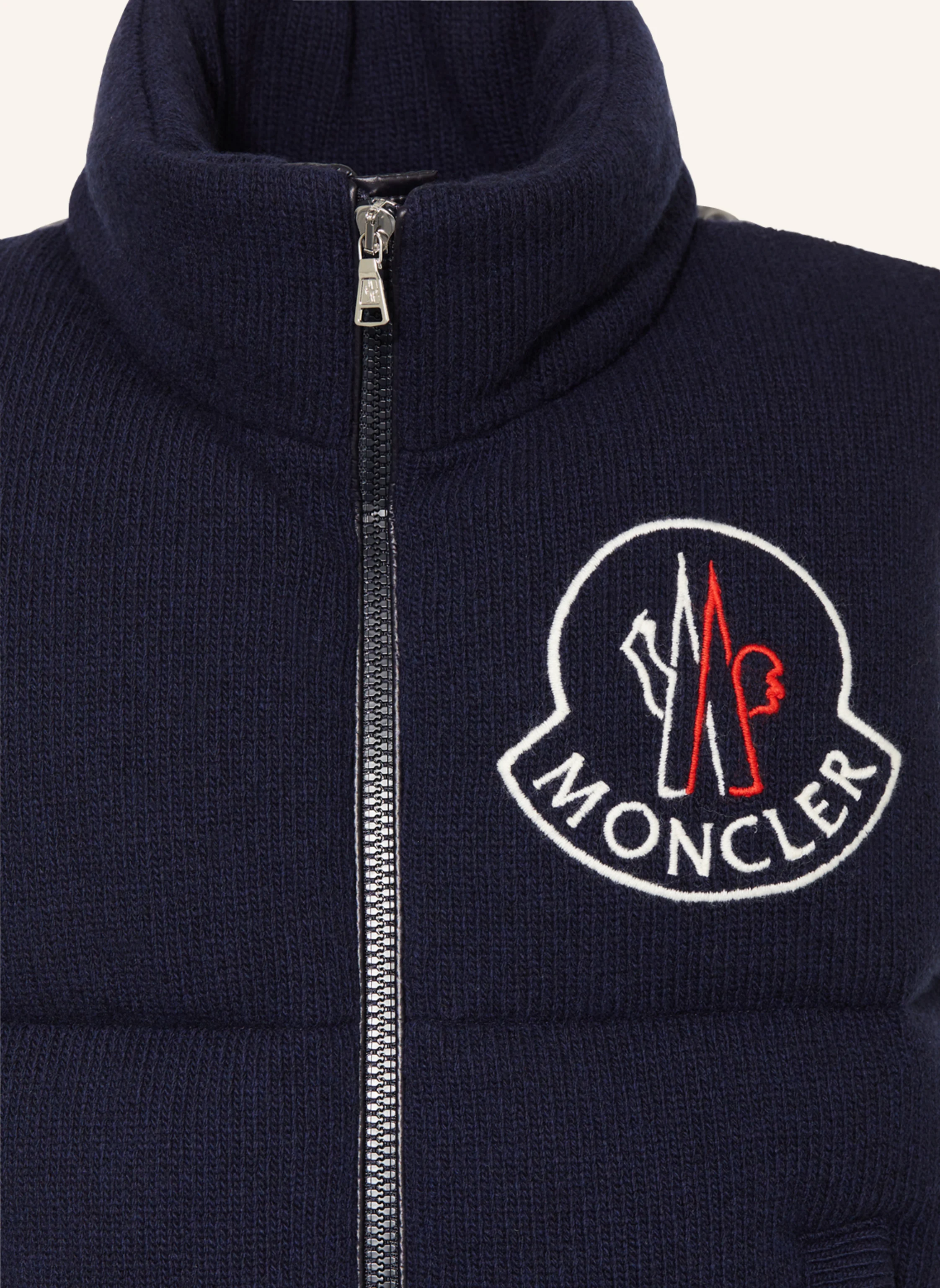 MONCLER enfant Steppweste HARIKI im Materialmix