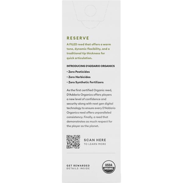 DAddario Woodwinds Organic Reserve TEN 3.5