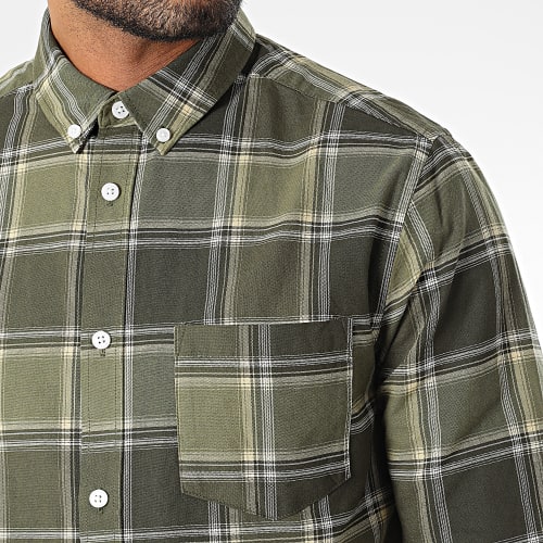 Chemise Manches Longues A Carreaux Alvaro Vert Kaki