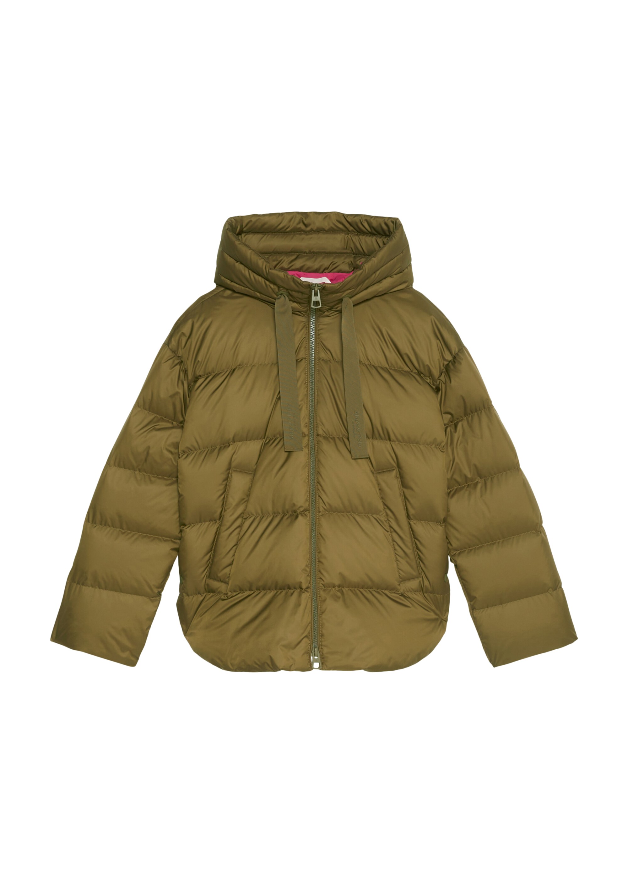 Puffer-Daunenjacke relaxed mit seitlichen Knopfleisten