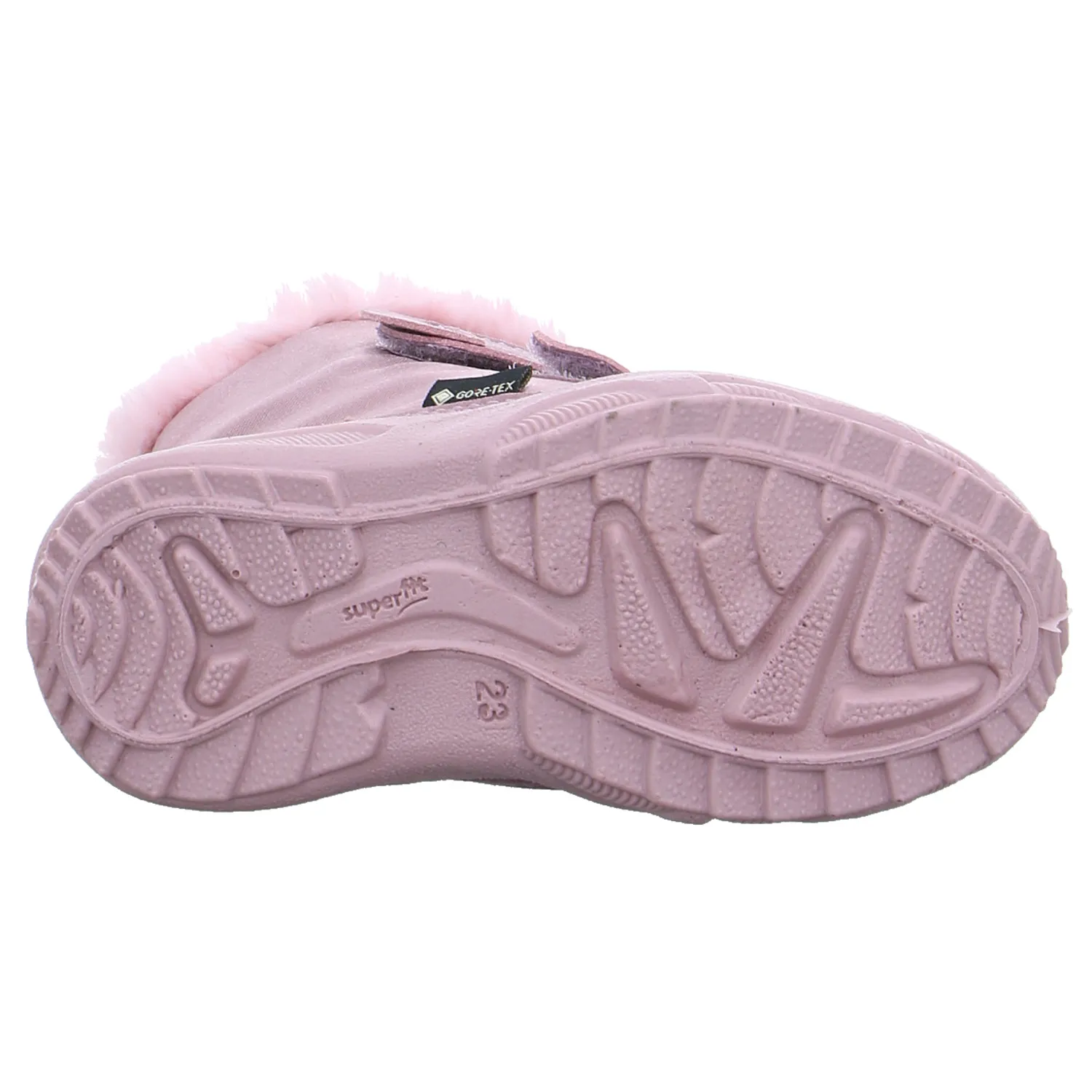 SUPERFIT Kleinkinder-Snowboot  Membran Rosa Textil  Baby-Winterstiefel Mädchen