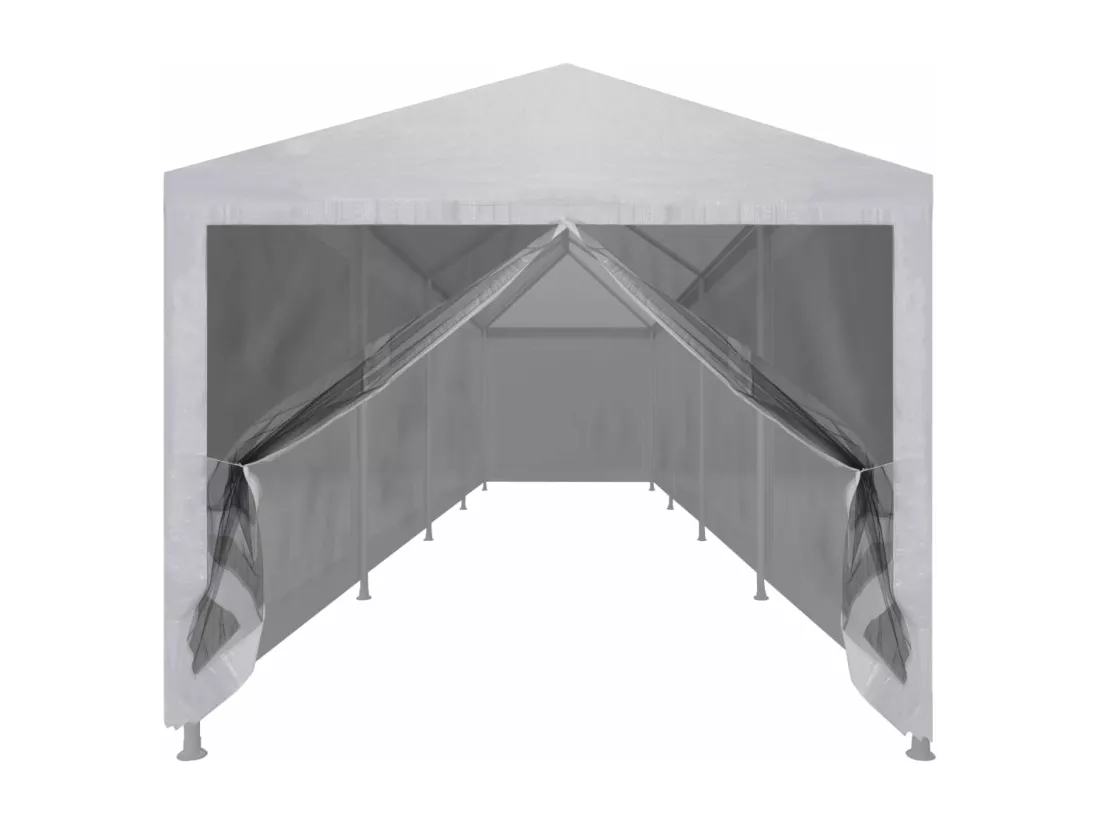 Tente de réception avec 10 parois en maille 12 x 3 m