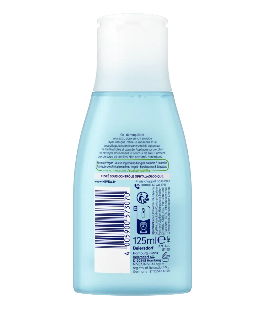 DÉMAQUILLANT DOUX À L'EAU PURIFIÉE
