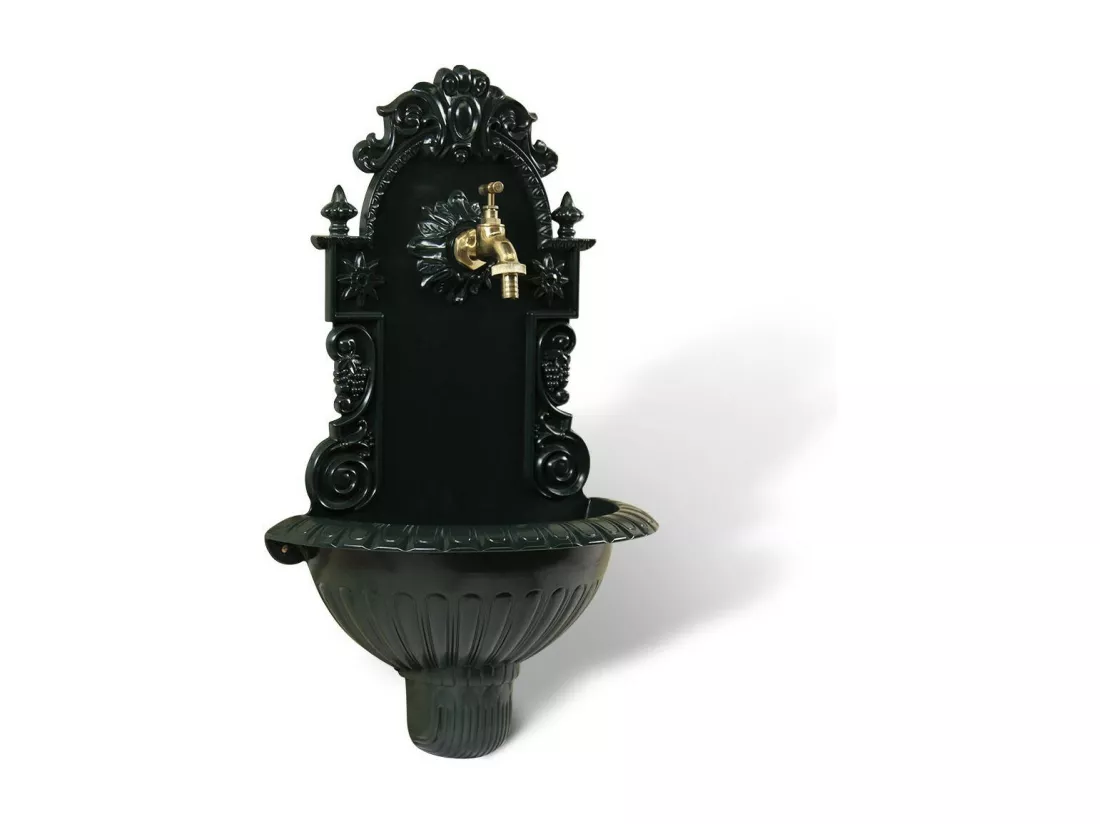 Fontaine de jardin Aluminium Vert - Décoration d'Autrefois