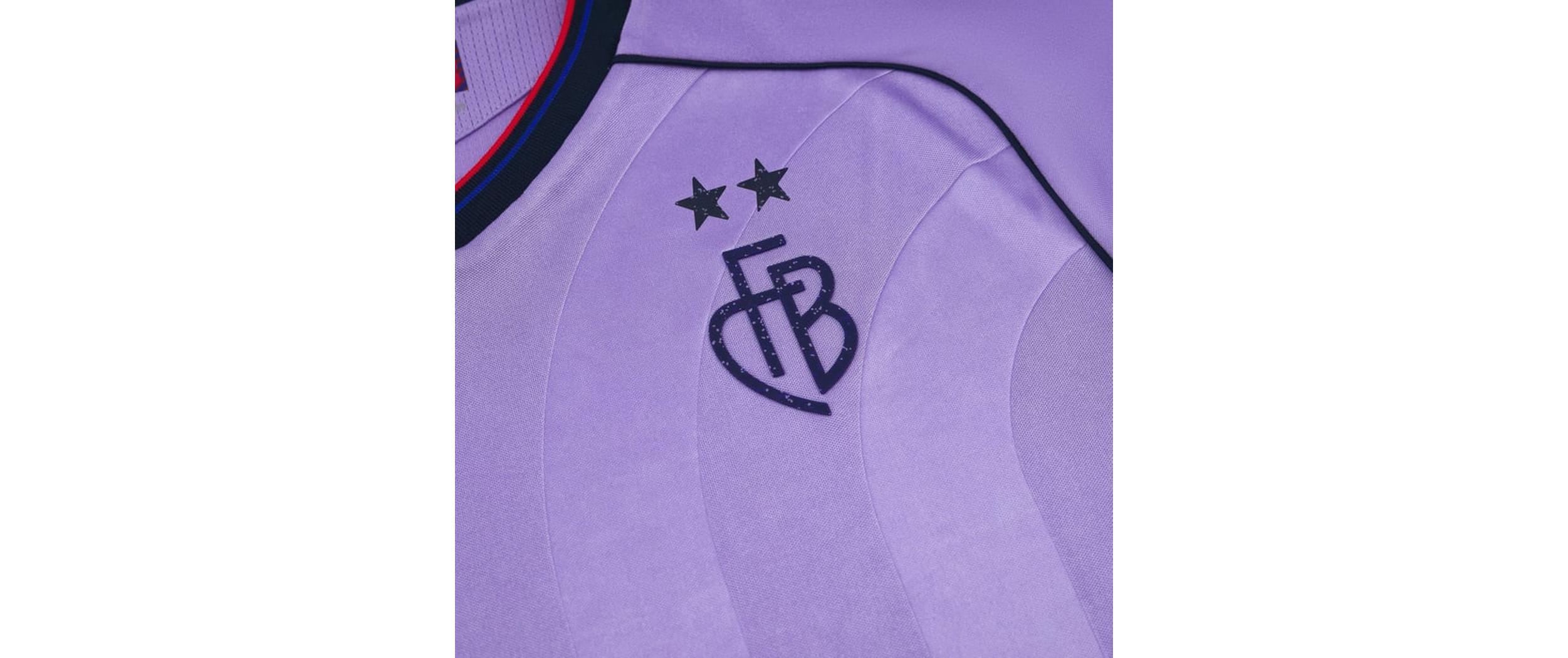 Away Jersey 25/26 M, LavendelAuswärtstrikot des FC Basel für die Saison 2025/26