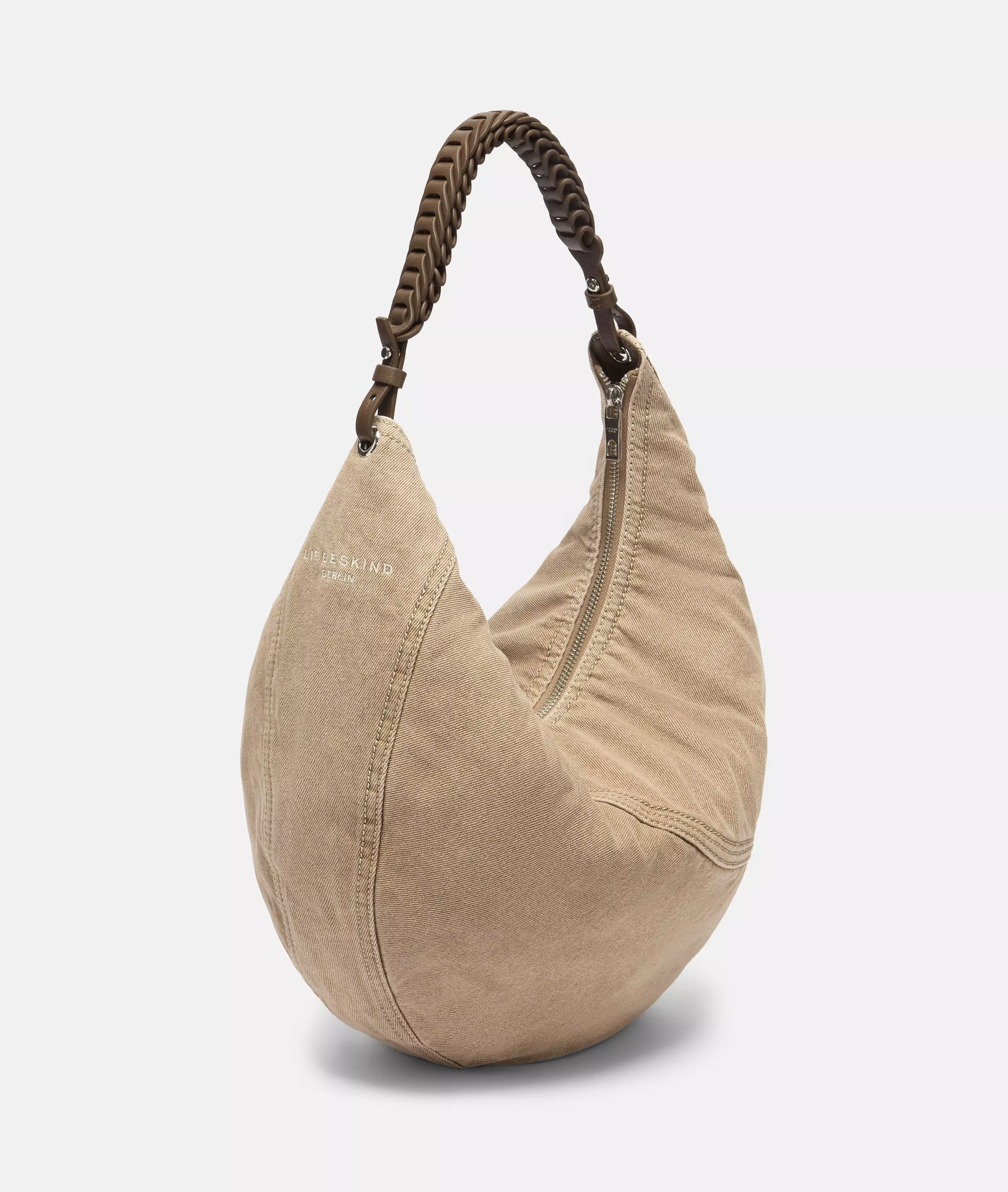 Denim Luna Hobo M Spacious denim hobo bag