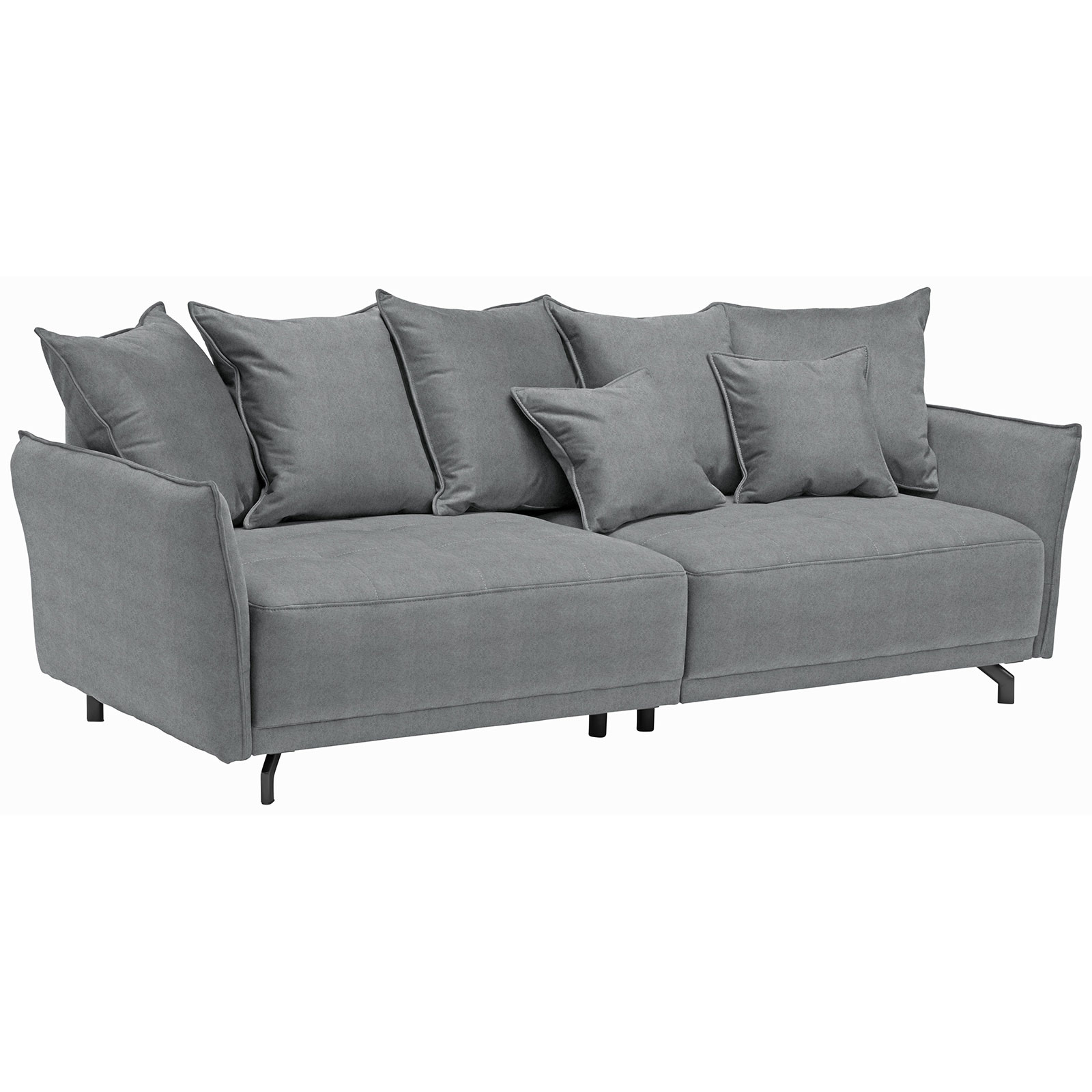 Big Sofa - grau - Samt