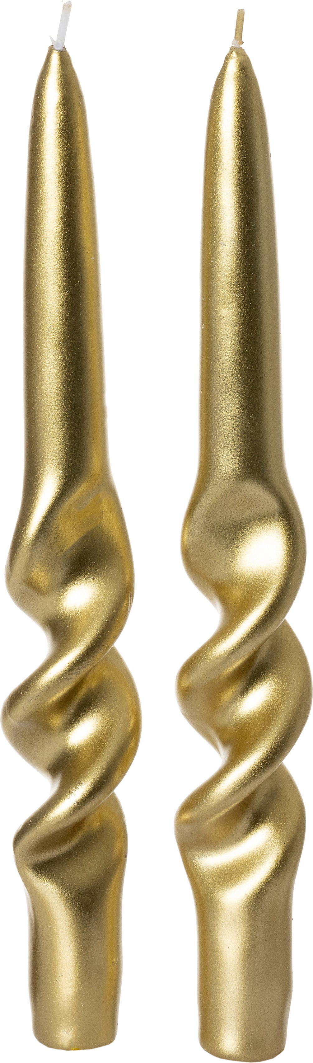 Intratuin dinerkaars Reno goud 2,5 uur D 2 H 23 cm 2 stuks