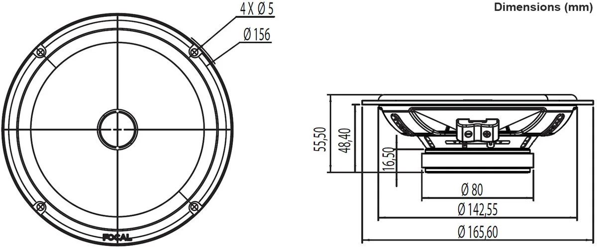 Focal ISS 165 (la paire) Haut-parleurs voiture