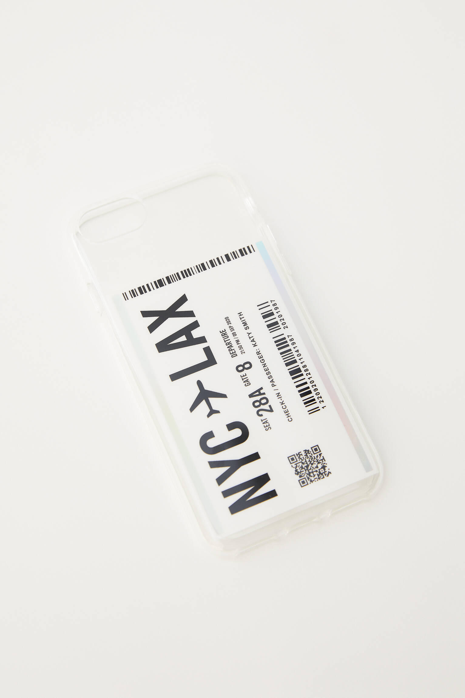CAPA PARA IPHONE COM PASSAGEM AÉREA - TRANSPARENTE