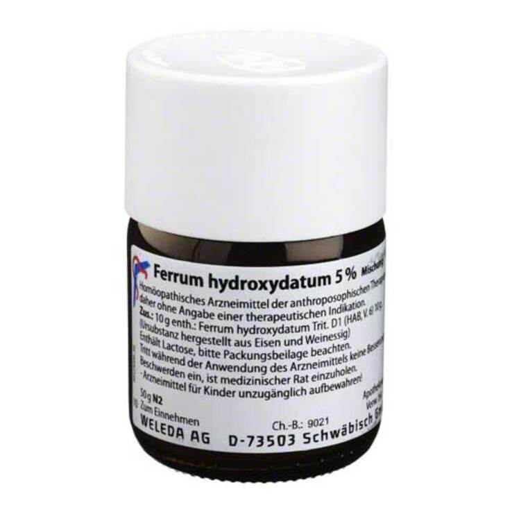 Ferrum hydroxydatum 5% Trituration, 50 g