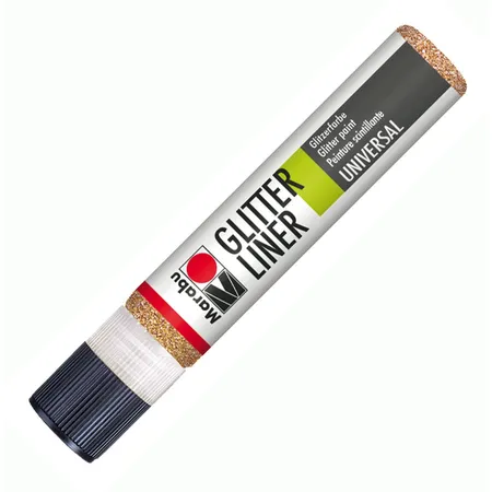 Marabu Glitter-Liner, rotgold, 25 ml