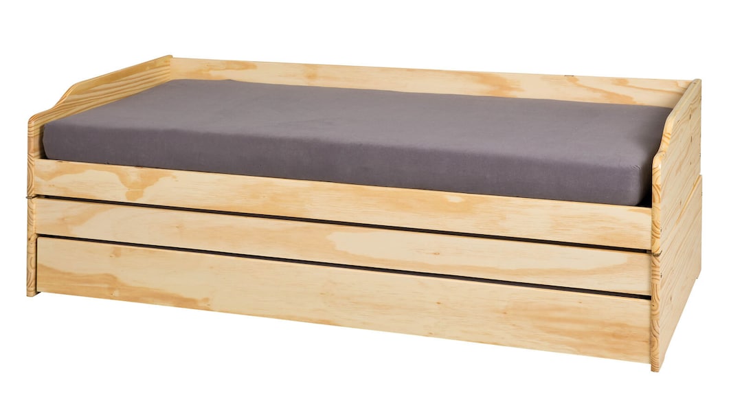 Stauraum-/Funktionsbett JANNES 90 x 200 cm braun