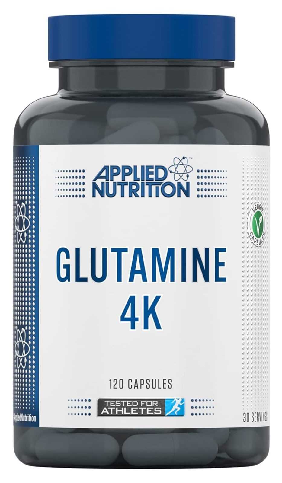 Glutamina 4k da Applied Nutrition em 120 cápsulas