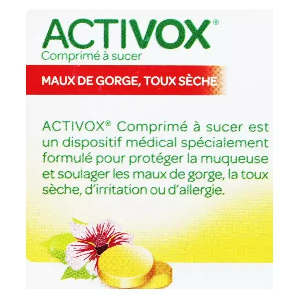 Pastilhas Arkopharma Activox para Dor de Garganta Sabor Limão, 24 unidades