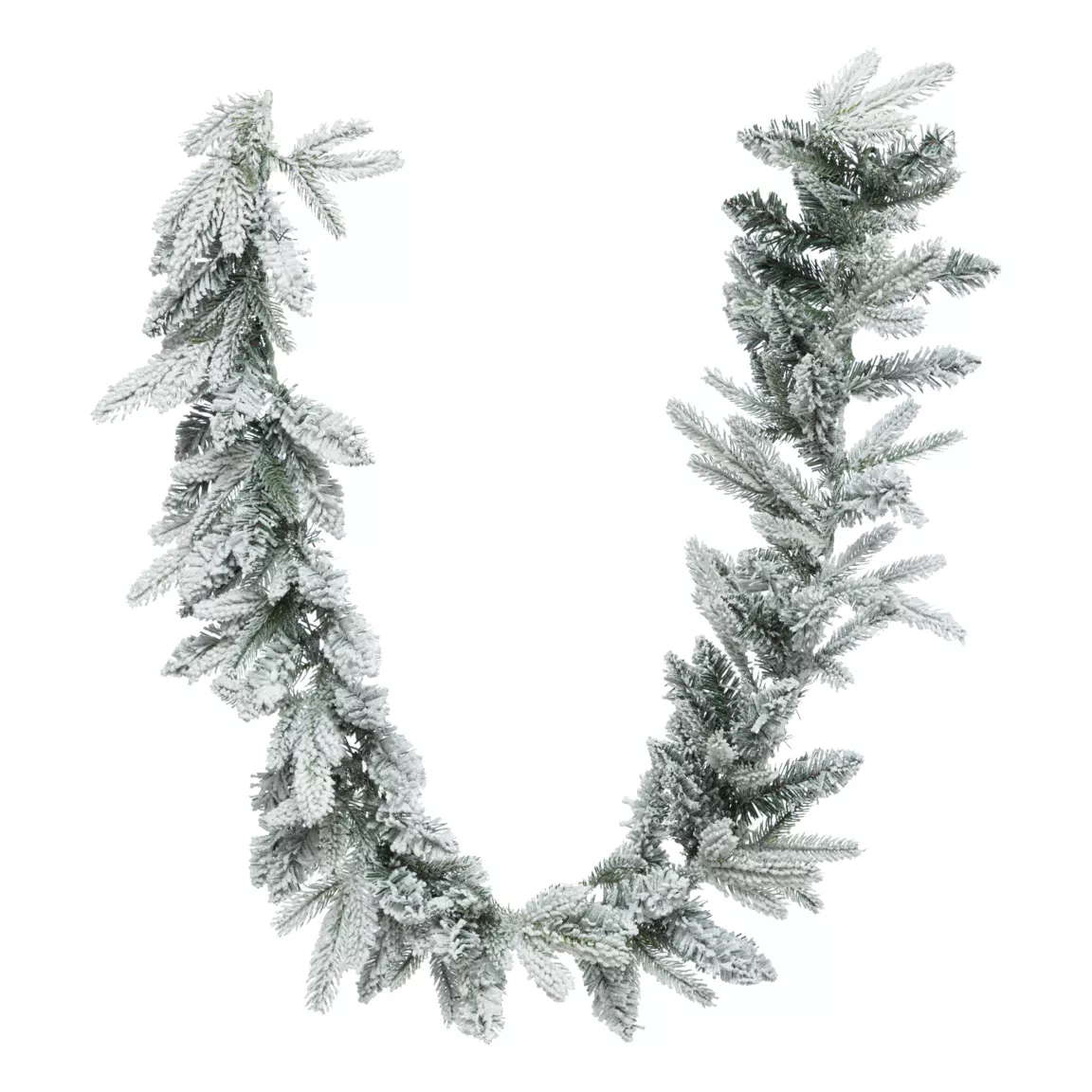 Guirlande de sapin (180 cm) Frosty Vert enneigé