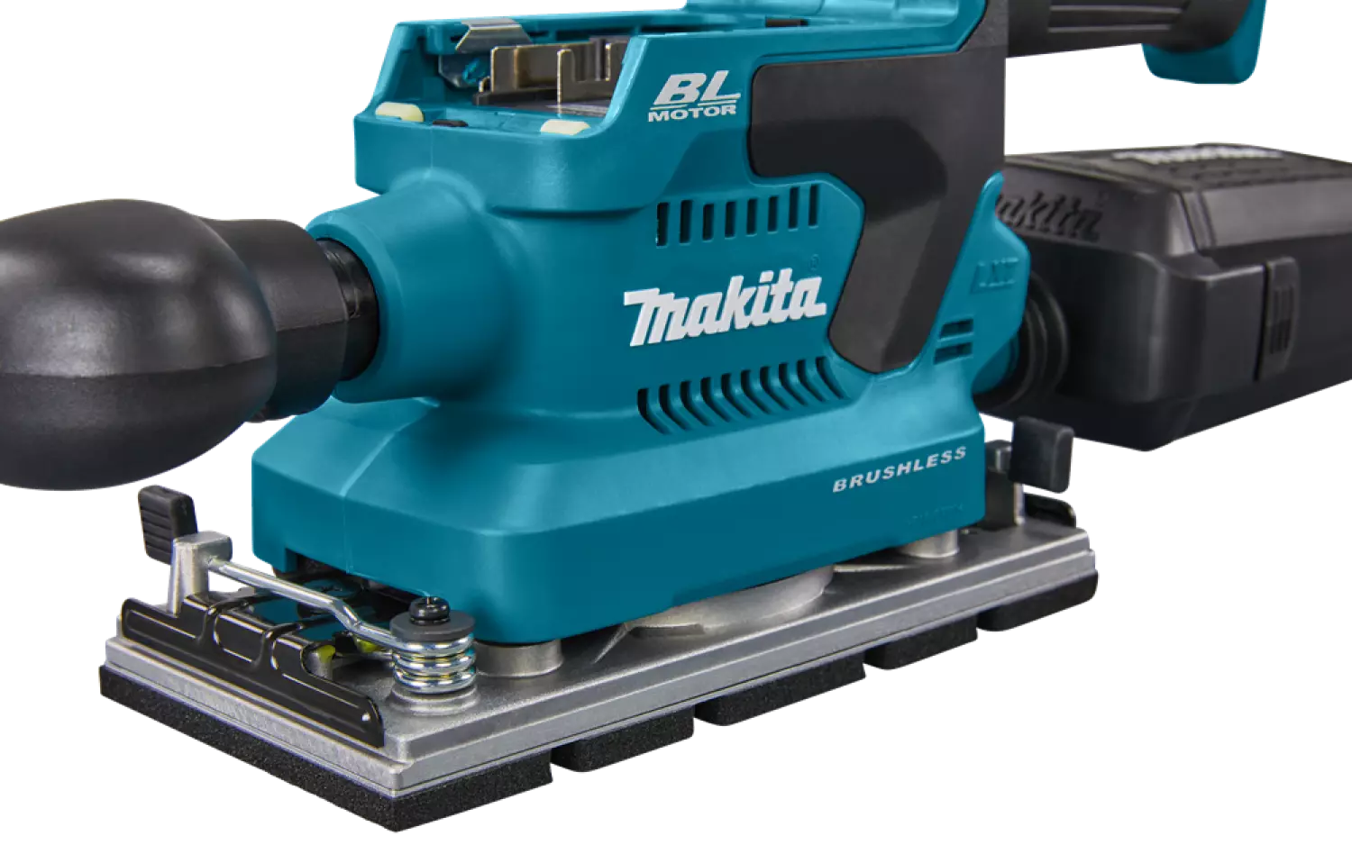 Makita DBO381ZU 18V Li-ion accu vlakschuurmachine body met AWS zender - 93x230mm - koolborstelloos