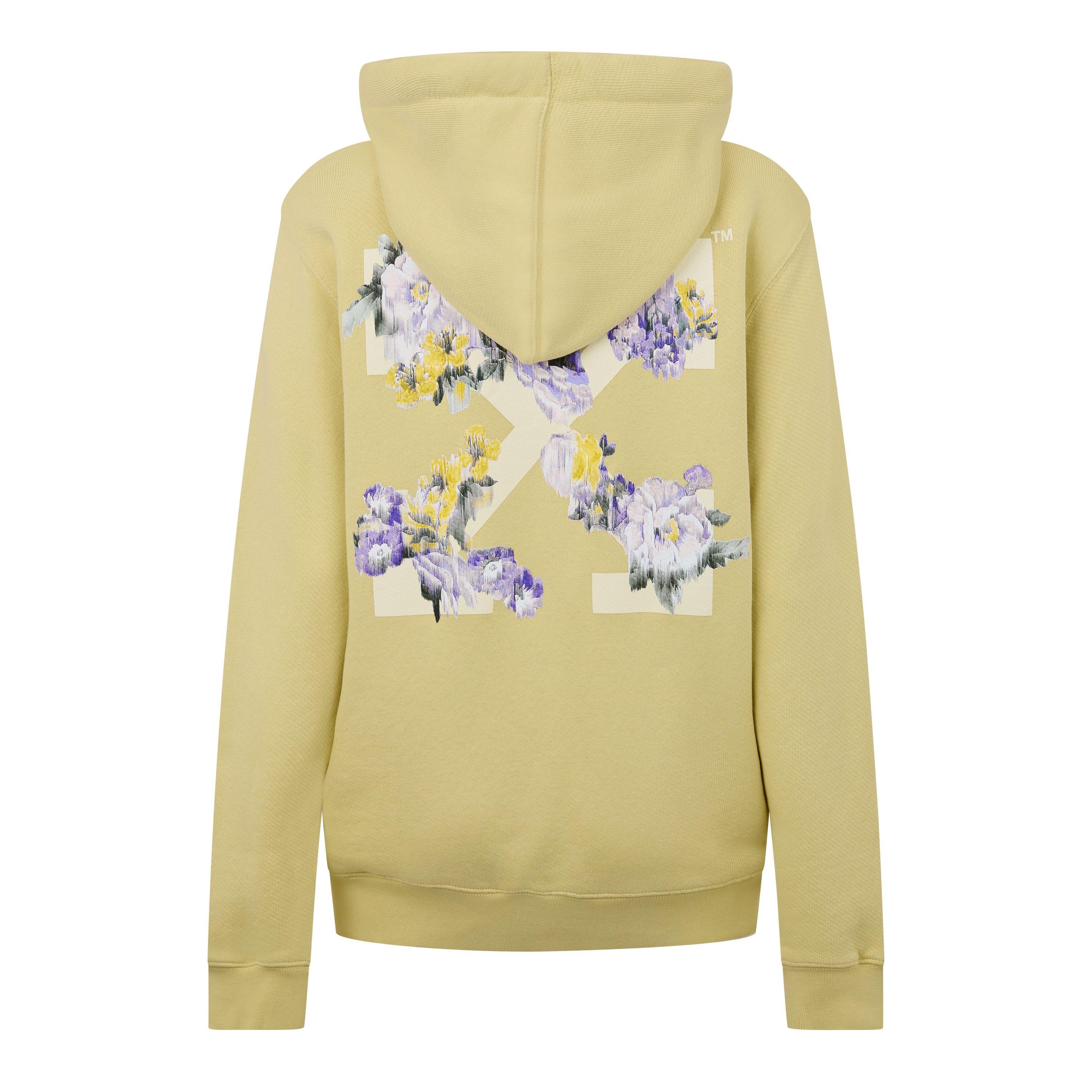 Off White Flower Hoodie