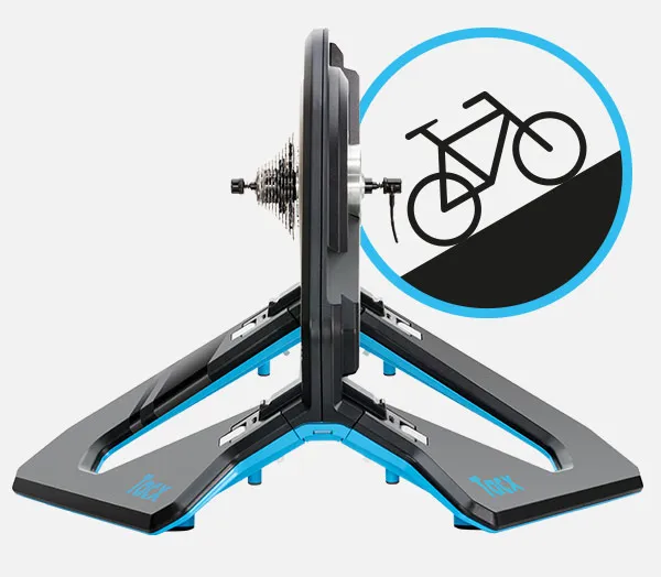 Tacx NEO 2T, 85 Nm, ANT  aktiveret, Kontrollampe, Sort, Blå, Roller cykeltræner