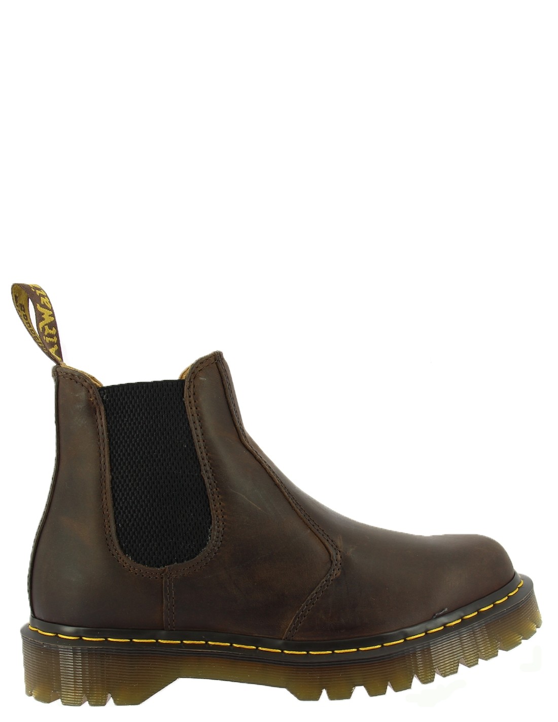 dr martens chelsea boots homme 2976 bex cuir crazy horse marron