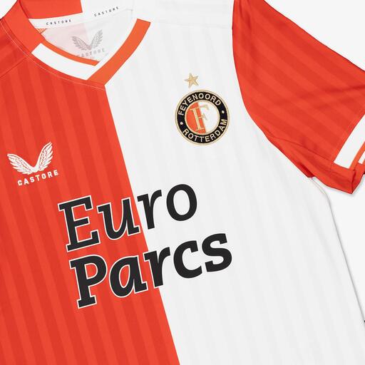 Uniforme do Feyenoord para jogos em casa, temporada 23/24