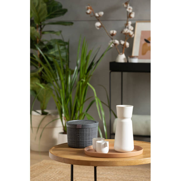 Curver Jute Mandje - Rond 2L - Donkergrijs