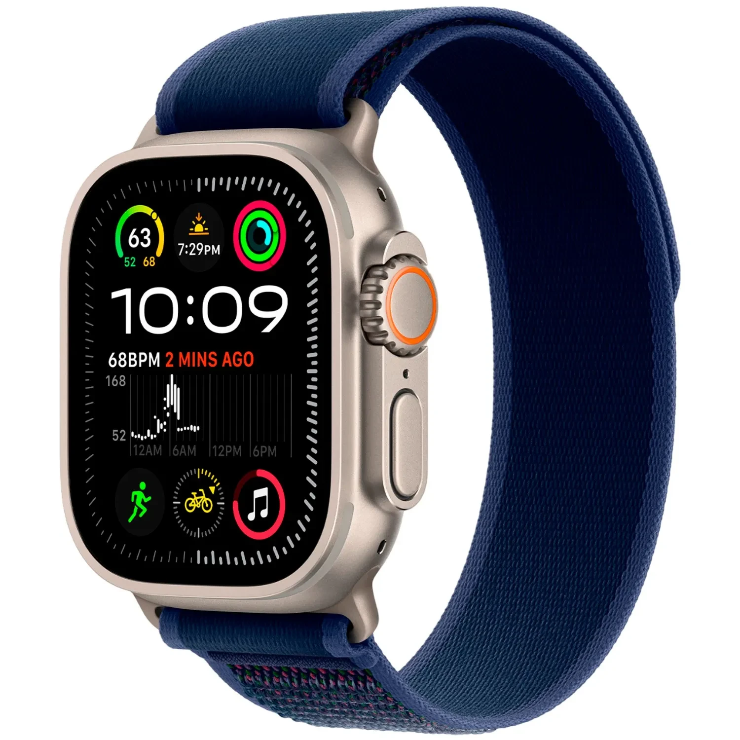 Apple Watch Ultra 2 GPS + Cellular 49mm Natural Titanium Trail Loop S/M MX4J3