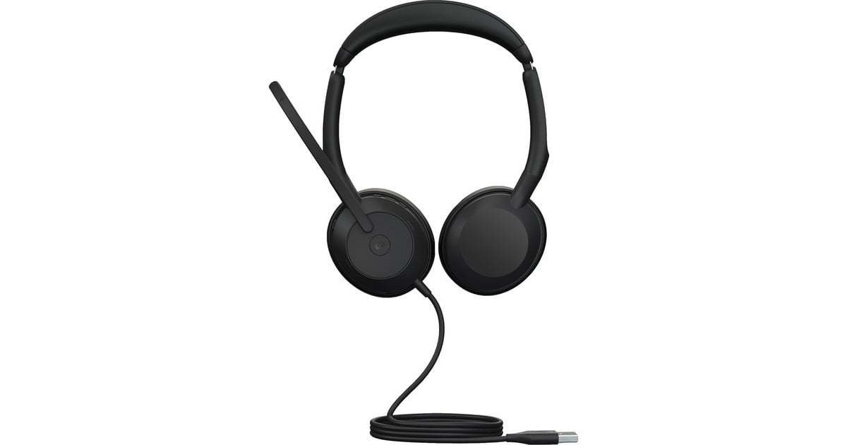 JabraJBR Evolve2 50 USB-A MS Stereo on-ear headset  (Zwart)