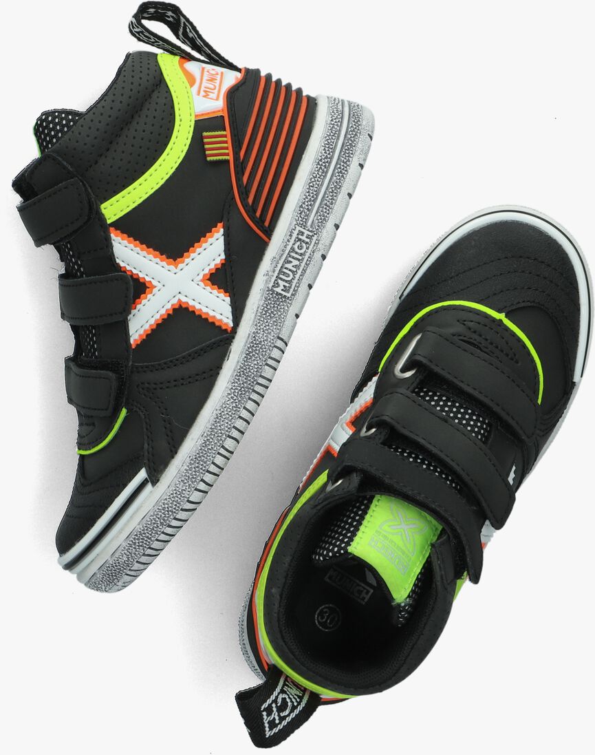 MUNICH zwarte munich hoge sneaker g3 boot velcro