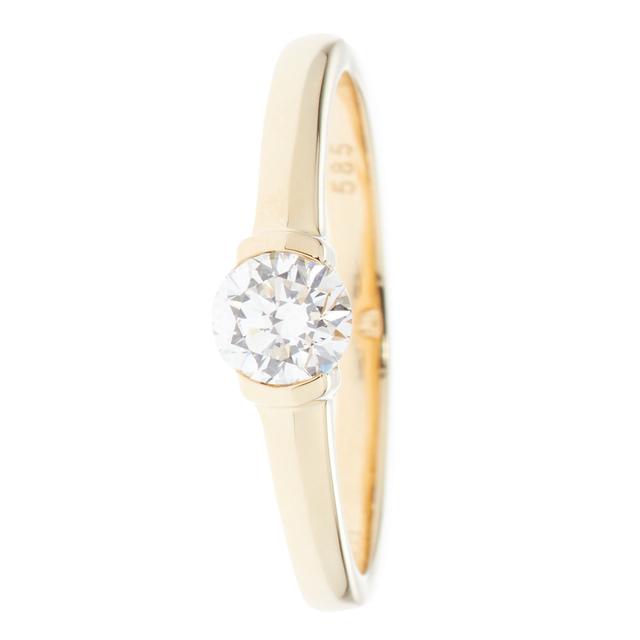 Brillant-Ring, 0,50 ct., feines Weiß, SI, Gold 585