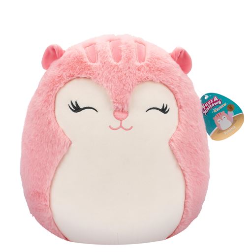 Squishmallows Amina Egern Bamse, Lyserød/Hvid