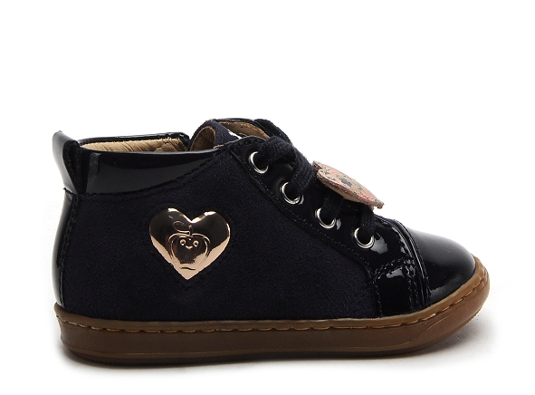 Shoo pom boots bottine bebe bouba heart bleu