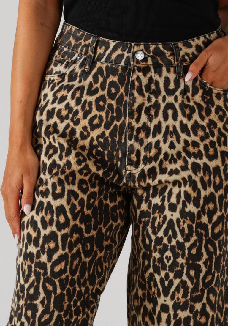 zwarte co'couture wide jeans leocc pleat pant