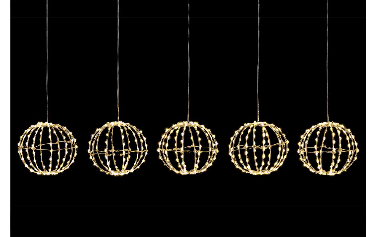 LED-Lichtervorhang Royal Ball 550 LED, Ø 16 cmLED Weihnachtsdekoration für den Innen- und Aussenbereich