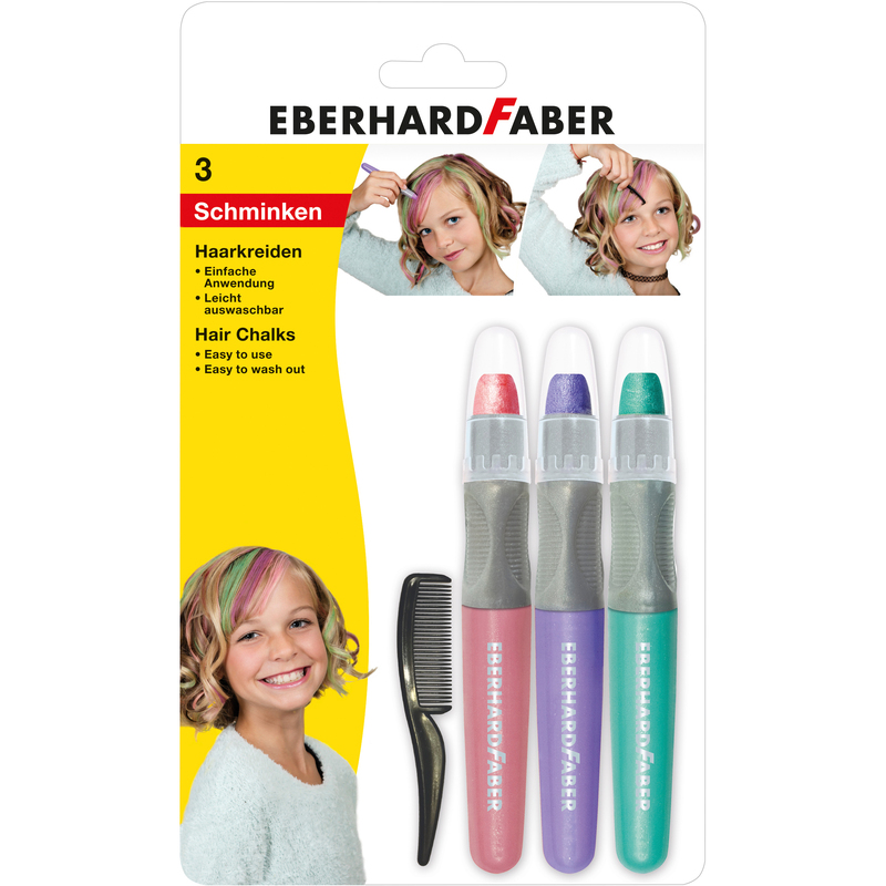 Eberhard Faber Haarkreide Set, pastell, assortiert