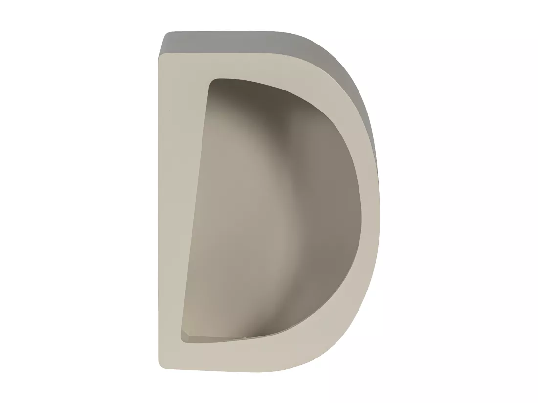 Noam - Étagère murale en bois L35xH24cm - Beige