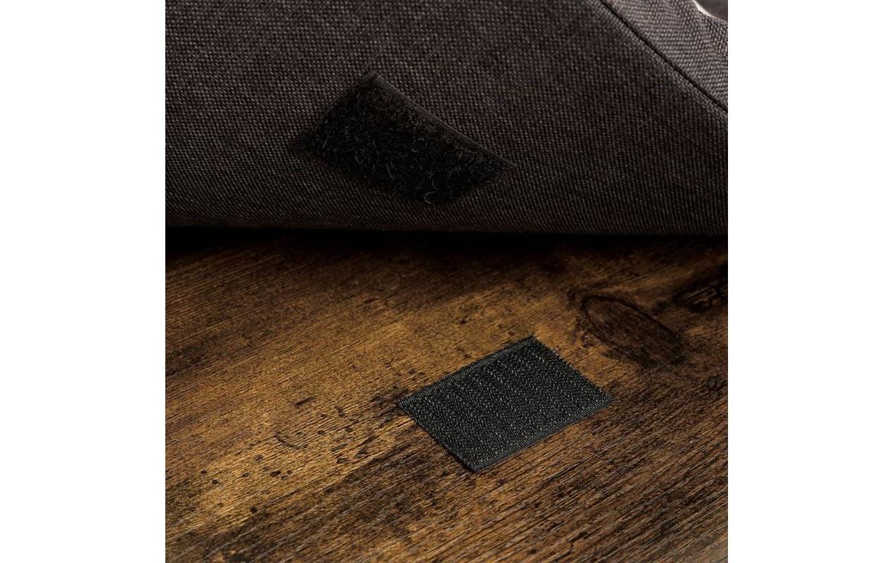 Schuhregal mit Polster, 104 x 48 cm, Dunkelbraun<br>Schuhablage mit Sitzbank