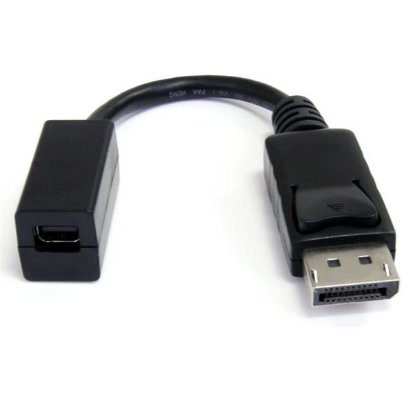 StarTech.com Câble DisplayPort vers Mini DisplayPort 15 cm - Vidéo UHD 4K x 2K - Câble Adaptateur DP Mâle vers Mini DisplayPort Femelle - Câble de Rallonge pour Ordinateur DP vers Moniteur mDP 1.2