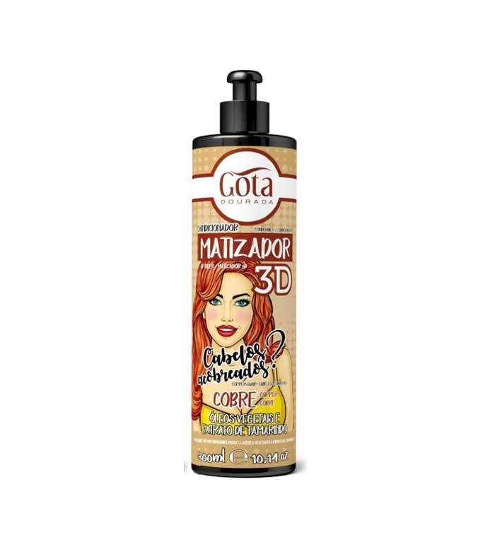 Gota Dourada - condicionador tonificante 3D - cabelo cobre