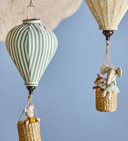 Bloomingville Heißluftballon - 65 cm - Pomp - Grün