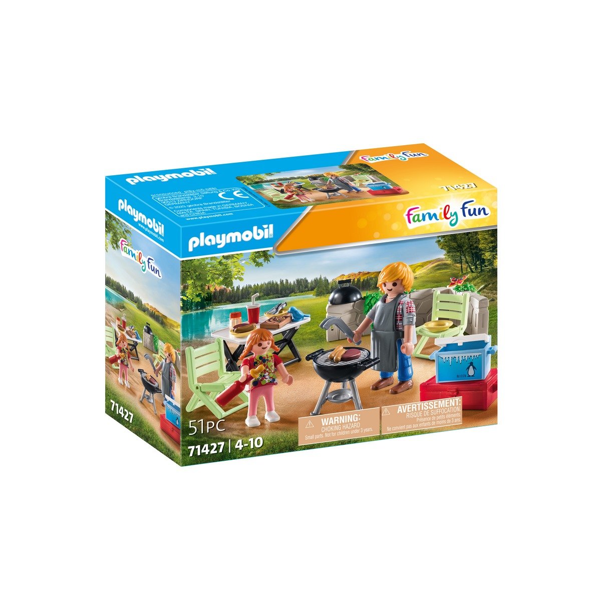 Barbecue avec papa et enfants Playmobil 71427 Family Fun camping