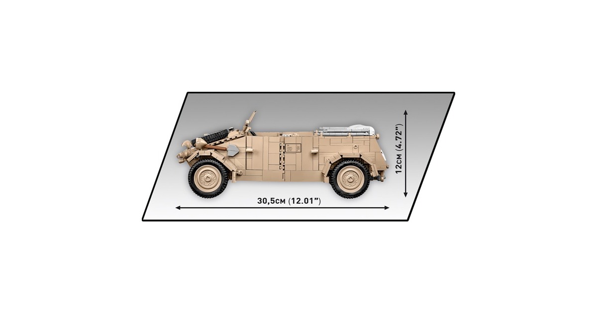 COBIHistorical Collection - Kübelwagen Personenkraftwagen Typ 82 Constructiespeelgoed  (Schaal 1:12)