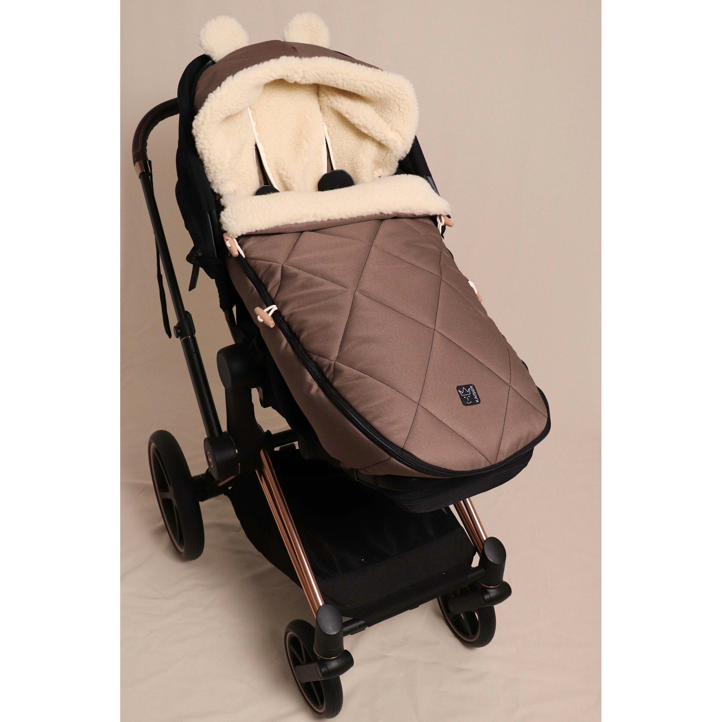 Kaiser Winterfußsack XL EARS WOOL caribou