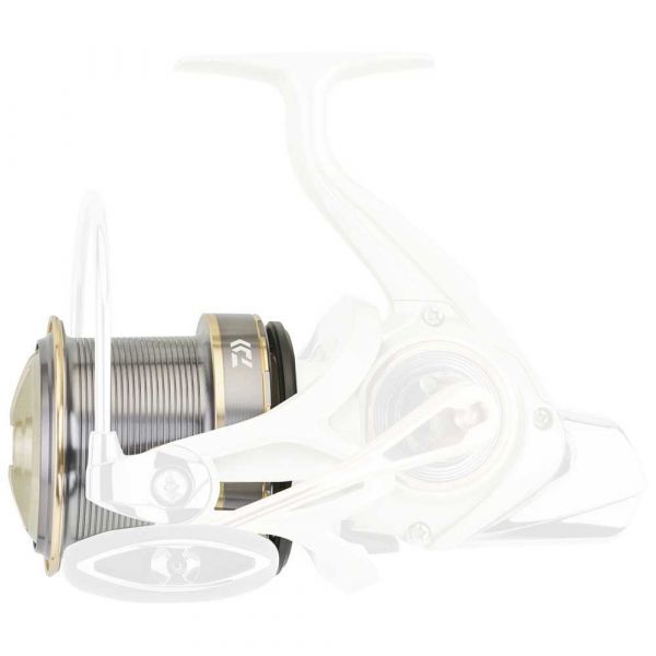 Daiwa Carreto de Pesca Emblem Surf Light 35 Cw 400 Qd P Spare Spool Cinzento
