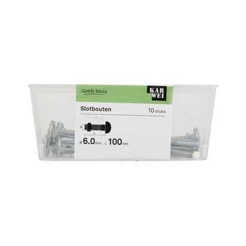 KARWEI slotbout verzinkt 6x100 mm (10 stuks)