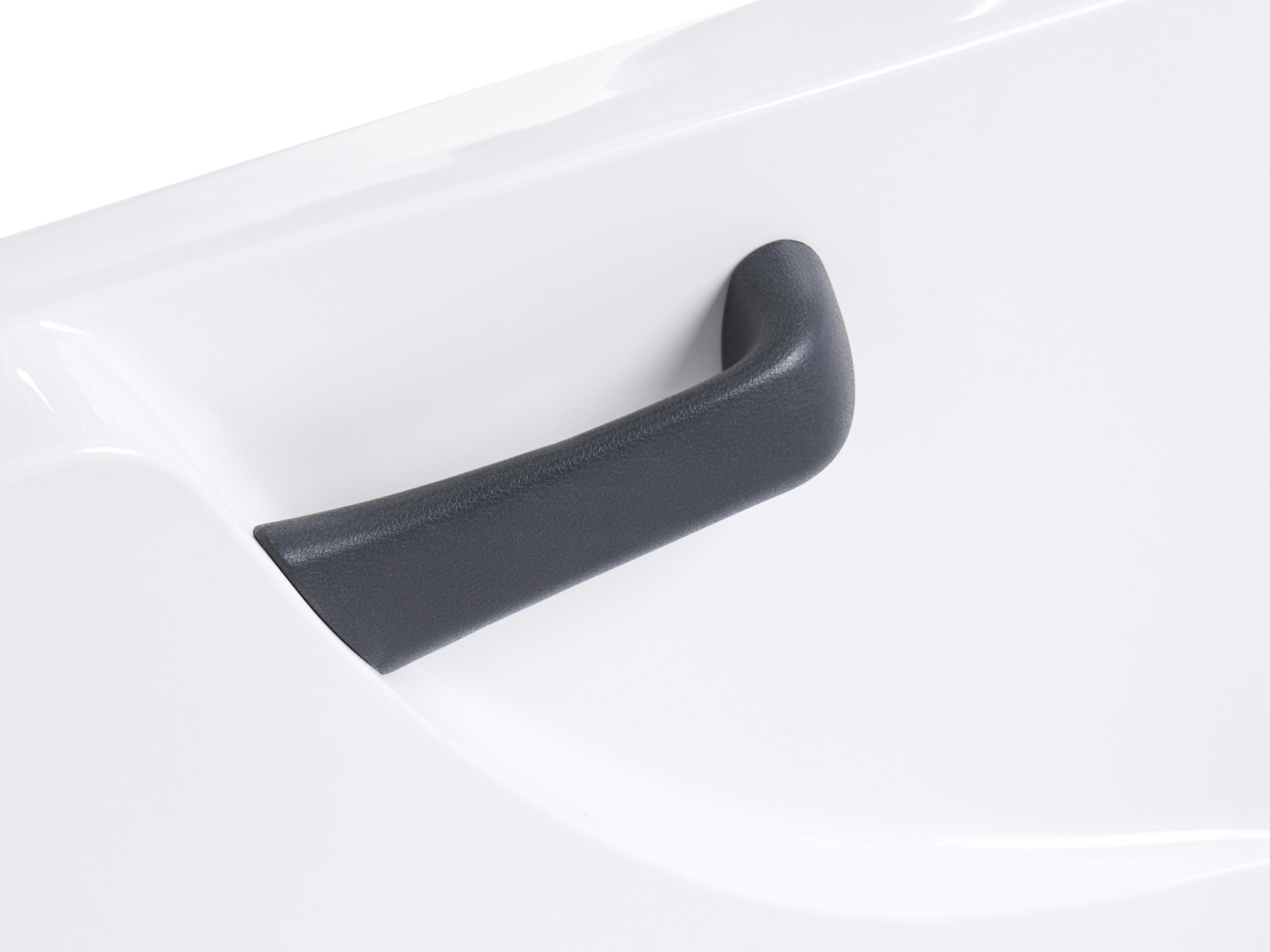 Hottub SAYULA linkszijdig 170 x 80 cm Wit